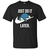Just Do It Later T-Shirt - Black / Large