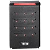 HID 40KNKS-T0-000000 Signo 40 Contactless Smartcard Keypad Reader, Multi-Technology, Mobile Ready, Wall Switch Mount, Pigtail, Black/Silve