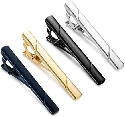 Jstyle 4 Pcs Tie Clips for Men
