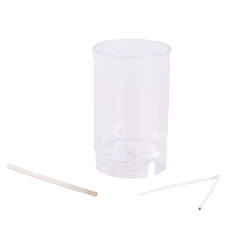 Rayher Small Pillar Candle Mould and Wick for Candle Making, Reusable Casting Mould for Wax and Concrete Crafts, Candle Mould Set, 9x6cm, 3139500