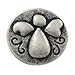 Bezelry 12 Pieces Baby Angel Oval Antique Silver Color Metal Shank Buttons. 18mm X 15mm