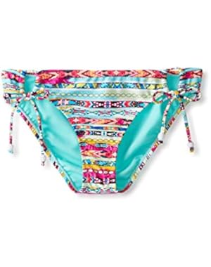 Jessica Simpson Swimwear Totem Tie Side Bottom-Mint-Small
