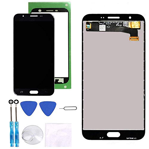 for Samsung Galaxy J7 2017 Screen Replacement Black,LCD Display Touch Screen Digitizer Assembly for J7 Prime 2017 J727 J727U SM-J727T1 J727R4 J727V J727P Sky Pro J7 2017 Perx 5.5",with Tools,Tape