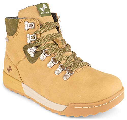 Forsake Patch - Women's Waterproof Premium Leather Hiking Boot (9.5 M US, Sand/Cypress)
