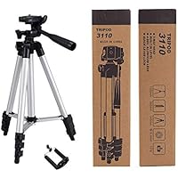 JDCELL Flexible Octopus Foldable Tripod for Camera, DSLR and Smartphones with Mobile Attachment,Tripod for Mobile Phone,Tripod Stand for Phone and Camera,Mobile Tripod Stand (White & Black)