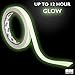Glow Tape - 1 Inch x 30ft Vinyl Adhesive Glow-in-The-Dark Tape Roll - Lasts Up to 12 Hours
