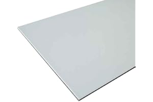 SIBE AUTOMATION Aluminum Composite Sign Panel Sheet 1/8" X 24" X 24" - White