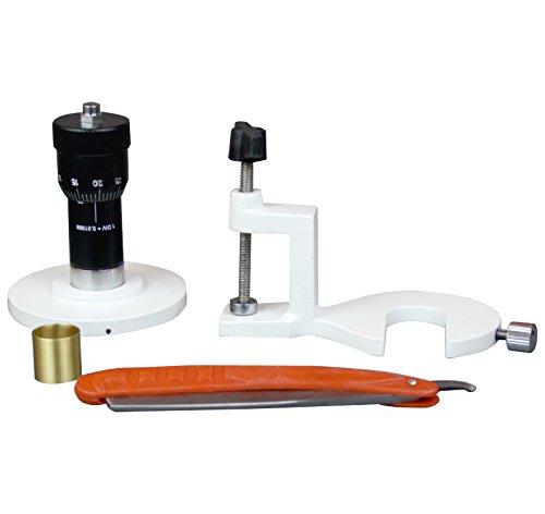 Radical Hand & Table Plant & Histology Microtome w Planoconcave Knife Clamp, Table Clamp for Microscope Slide Sections - Thumbnail 2