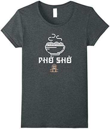 Womens Funny Pho Sho Vietnamese Streetfood T-Shirt Medium Dark Heather