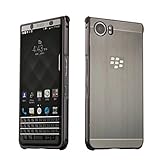 KEYone Case,BlackBerry KEYone Case,DAMONDY Luxury Ultra thin Imitation Metal Brushed Premium Aluminum Shockproof Protective Bumper Hard Back Case Cover for BlackBerry KEYone-Black