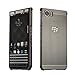 KEYone Case,BlackBerry KEYone Case,DAMONDY Luxury Ultra thin Imitation Metal Brushed Premium Aluminum Shockproof Protective Bumper Hard Back Case Cover for BlackBerry KEYone-Black