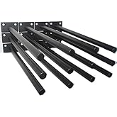 MHMYDZ 12 Pcs 8 Black Solid Steel Floating Shelf Bracket Blind - View #10