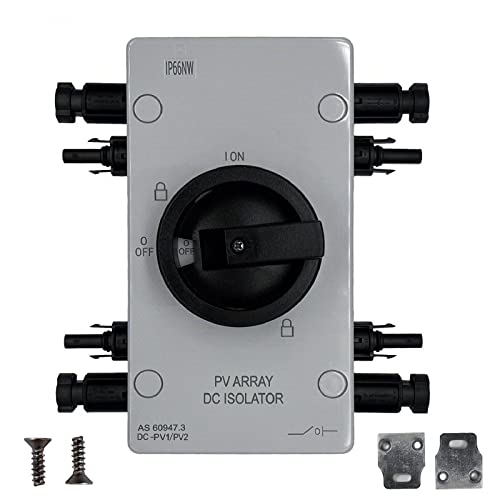KarlKers Solar Panel Switch Disconnect, IP66 Solar Disconnect Switch ...