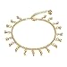 Star Jewelry Heart Ankle Bracelet For Women Gold Adjustable Beach Chain Anklet Foot Jewelry