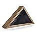 HBCY Creations Flag Display Case for 5' x 9.5' American Veteran Burial Flag - Solid Weathered Light Wood Frame with Glass Front - Wall Mount or Standing Display