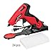 ARROW Hot Glue Gun, Mini Plus Hot Melt Glue Gun Kit with Flexible Trigger and Base Stand, 24-piece Hot Glue Gun Sticks (4’’ x 5/16’’) Included