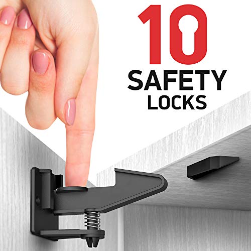 Kitchen Cabinet Locks Child Safety - Adhesive Child Proof Cabinet Locks - Baby Safety Cabinet Locks - Quick and Easy Child Locks for Cabinets and Drawers - Corner & Door Guards, Socket Covers (Best Child Locks For Kitchen Cabinets)