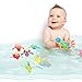 2 Pack Baby Bath Toys Clockwork Turtle for Toddlers Boys Girls, Wind up Water Toys Swimming Turtle Summer Pool Bathroom Float Toy Kids Child Plastic Bathtub Baby Shower Set for Bath Fun Time