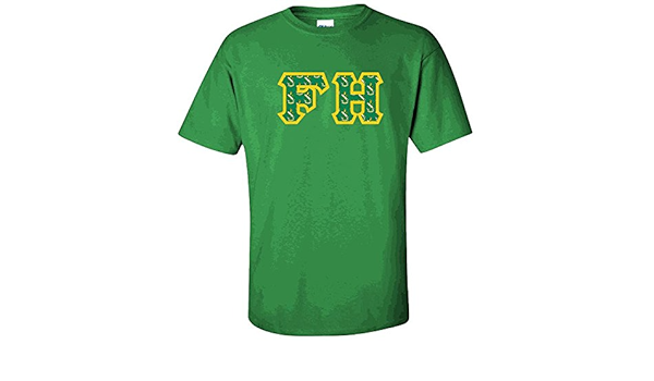 Amazon Com Farmhouse Fraternity Crest Twill Letter Tee Clothing