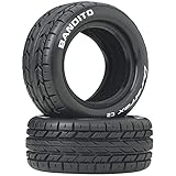 Duratrax Bandito 1:10 Scale RC 4WD Buggy Front Tires with Foam Inserts, C2 Soft Compound, Unmounted (Set of 2)