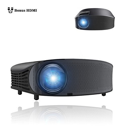 BeamerKing Full HD Video Projector, 3500 Lumens Projector 1280x800 Native Resolution Support 1080P LED Home Theater Projector to Laptop iPhone Andriod Smartphone PS4 Xbox TV Box and Fire TV
