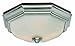 Good Housekeeping 80213 Athens 80 CFM 2.0 Sones Decorative Bathroom Ventilation Exhaust Fan with Lighting in Brushed Nickel (LED Bulbs Included)