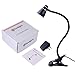 CeSunlight Zoomable Clip on Light, Clamp Reading Light for Dorm Bed Headboard, Dimmable Spotlight with 3 Color Temperature Options, 10 Dimmable Brightness Levels, Adjustable Beam Angle