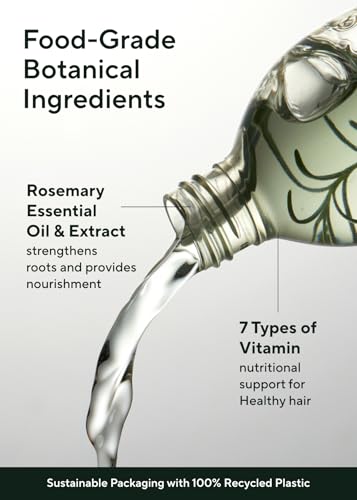 AROMATICA Root Enhancer Rosemary Water for Hair Growth spray - with Rosemary hair oil & caffeine & biotin - Korean hair care for hair thinning & hair loss - free from silicone, paraben and sulfate