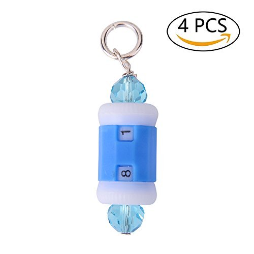 Knitting Crochet Stitch Marker Row Counter: 2 in 1 Stitch Marker & Row Counter