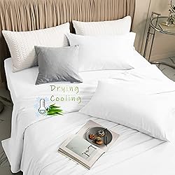LBRO2M 100% Bamboo Bed Sheet Queen Size 4 Piece