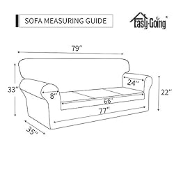 Easy-Going 2 Pieces Microfiber Stretch Sofa