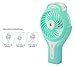 TOPWELL WIOR Handheld Mini USB Misting Fan Water Spray Fan Rechargeable Portable Personal Cooling Mist Humidifier Fan (Green)