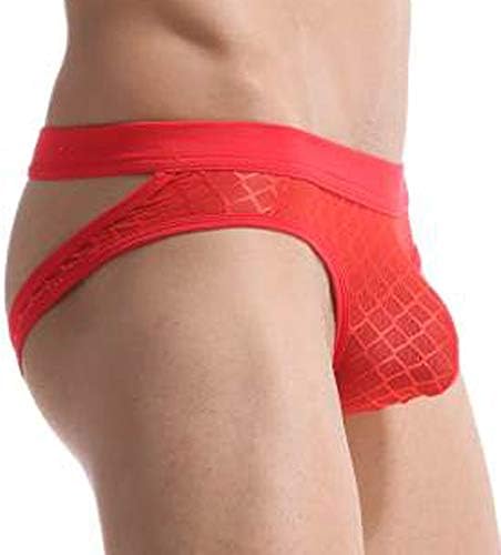 Men's Sexy Underwear Mens Sexy U Convex Pocket Bulge Mesh G-String Thong