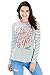 Uideazone Women Ugly Christmas Long Sleeve Shirt Casual Holiday Party Blouse Tops Gray