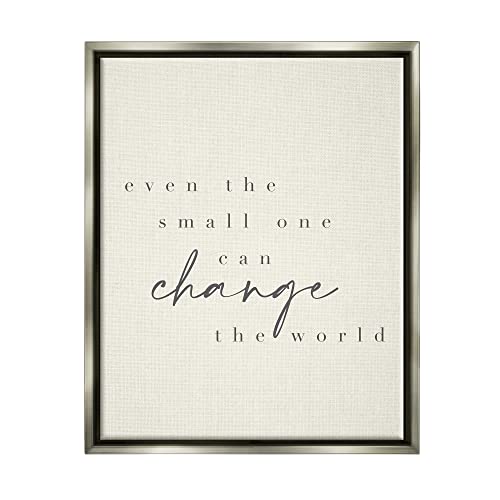 Stupell Industries Change The World Uplifting Nursery Kids Quote Floating Frame…