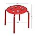 Yaheetech 12in Plastic Stack Stools - Colored Classroom Stackable Stools Chairs for Students Metal Leg Bar Stools Pack of 5