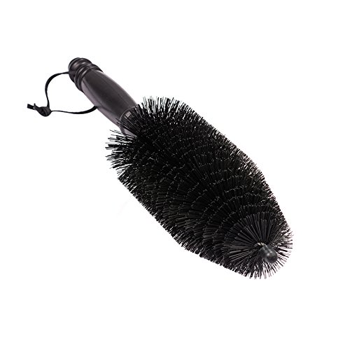 Jscarlife Car Wheel Brush Tire Rim Brush Truck Wash Cleaning Tool 1 Pack Black