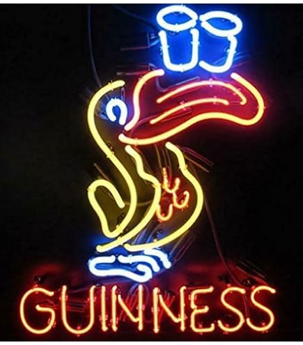 Prouten 20inx16in Guinness's Beer Toucan Neon Sign Light Lamp with