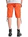 INFLATION Men's Skinny Knee Length Shorts Relaxed Fit Cargo Shorts 32 Orange