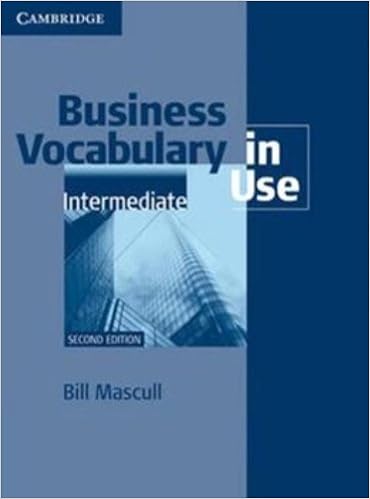Business Vocabulary In Use Intermediate With Answers Bill - 