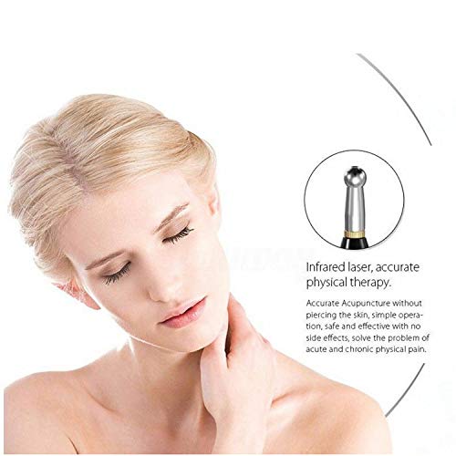 Electronic Acupuncture Pen with 3 Massage Heads, Massage Gel Function Meridian Energy Pain Therapy Relief, Beauty Treatment, Latorice