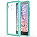 Alcatel One Touch Fierce XL Case, TownShop® Ultra Slim Hybrid Mint Soft TPU Side and Clear Hard Acrylic Back Panel Scratch Resistant for Alcatel One Touch Fierce XL (5054N)