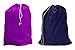 HomeLux Large 30 X 40 Inch Heavy Duty Nylon Laundry Bag with Drawstring Slip Lock Closure, Assorted Colors and Designs