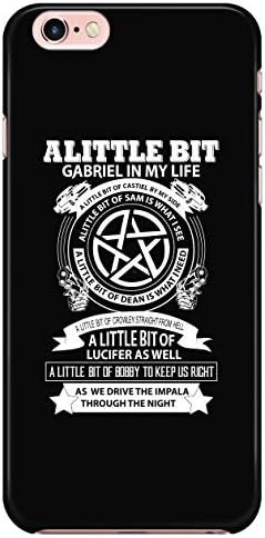 iPhone 6/6s Case, A Little Bit Gabriel in My Life Case for Apple iPhone 6/6s, Supernatural Winchester iPhone Case (iPhone 6/6s Case - Black)
