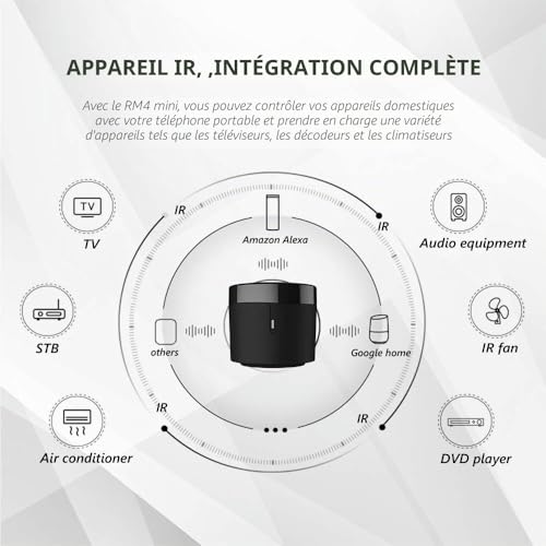 Broadlink RM4 Mini Universal IR Audio Video Remote Control Smart Hub Wifi Compatible with Alexa