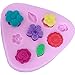 Vipe Cake Molds Fondant Sugarcraft Cake Chocolate Soap DIY Mold Baking (9 Flower)