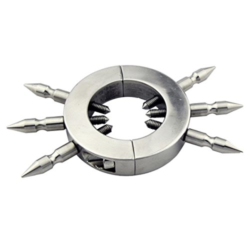 The Bondage Locker Ball Stretcher with 6 Removable Stainless Steel Spikes