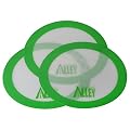 Silicone Alley, 3 Non-stick Mat Pad / Silicone Rolling Baking Pastry Mat Large Round 9.5" Green