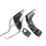 Qikour Bicycle brake handle Full Aluminum Alloy Brake Handle Mountain Road 3-Finger Version Bike Brake Lever