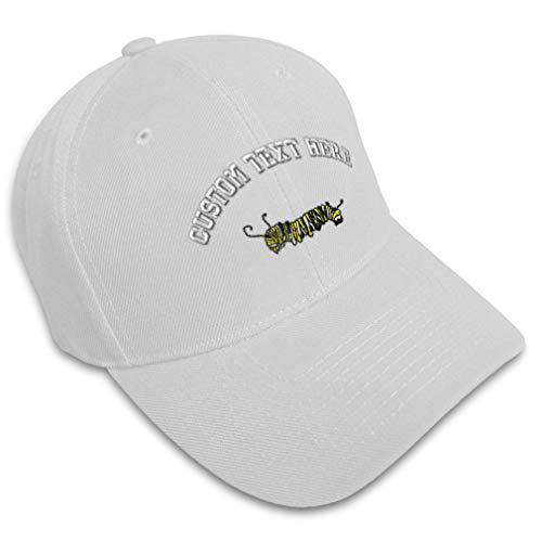 Custom Baseball Cap Monarch Caterpillar Embroidery Animals Insects